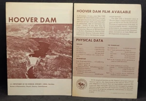 2-1965 Hoover Dam US Department of the Interior Brochure Pamphlet Map Photos - Picture 1 of 1