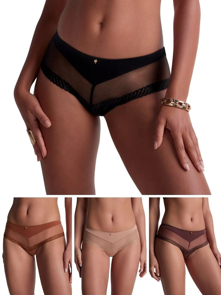 Calzoncillos cortos descarados Aubade Sheer Emotion tiro medio bordados transparentes Foto 1 de 1