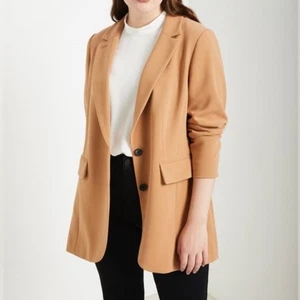 Blazer lungo sartoriale tuta Eloquii The 365 nuovo con etichetta taglia 22 - Foto 1 di 8