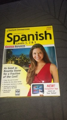 Instant Immersion Spanish Levels 1, 2 & 3 PC & MAC CDs DVD MP3 learning tools - Image 1 of 3