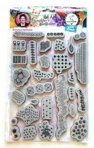 'EXCLUSIVE TEXTURES' 29 stamps Art By Marlene Signature Collection Cling Stamps - Picture 1 of 3
