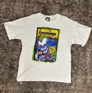 Vintage 90s Goosebumps You Can’t Scare Me Horror Book Tee Size L/XL - Picture 1 of 9