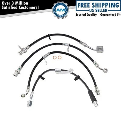 Juego de mangueras de freno para Chevrolet Equinox GMC Terrain 2013-2016 Foto 1 de 4