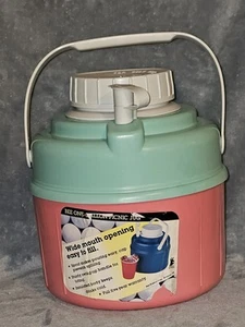 Vintage Biene eine Gallone Kunststoff Picknick Krug rosa türkis Retro 1 Gallone NEU ALTER BESTAND - Bild 1 von 3