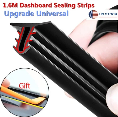 Upgrade Car Rubber Sound Seal Strip 1.6M U-Type Dashboard Edges Sealing Strip US Foto 1 de 4
