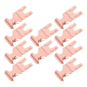 10pcs Label Holder Stand: Stainless Steel Wire Clip Sign Display - Tabletop - Picture 1 of 12