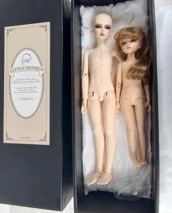 Lot de 2 poupées Little Monica entièrement articulées haute qualité garçon fille 16" Corée - Photo 1/8