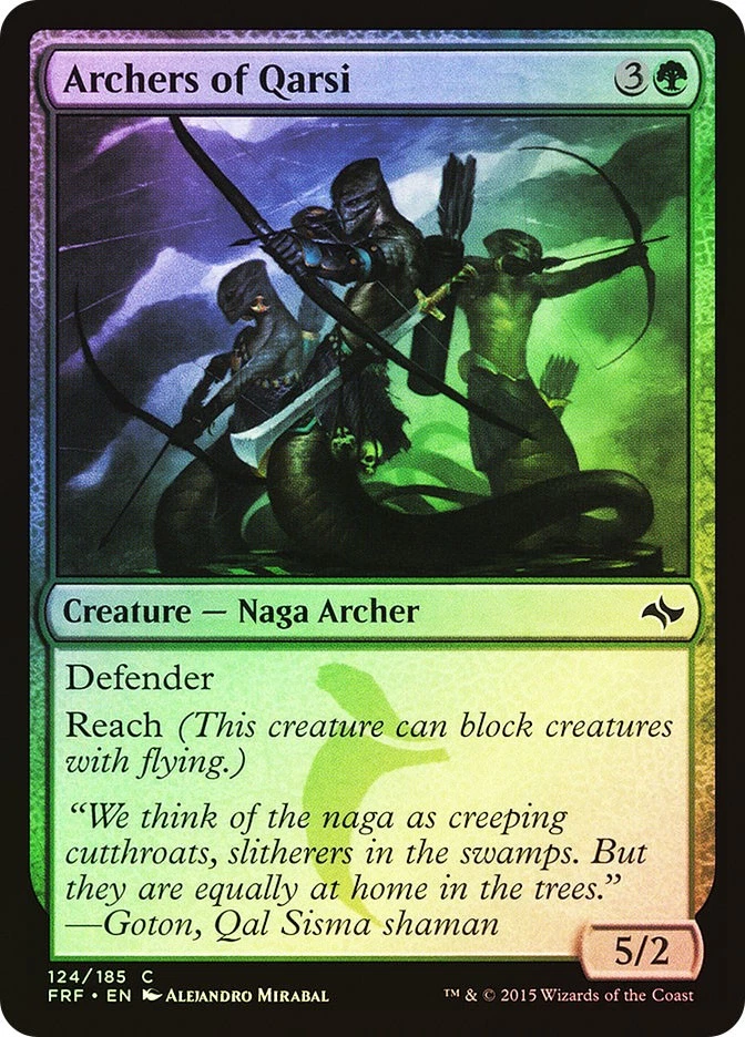 MTG FOIL Archers of Qarsi  - Fate Reforged #124 - Image 1 of 1