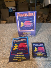 Atari 2600 Extremely Rare Homebrew 2004 Power Off Ebivision CIB Complete