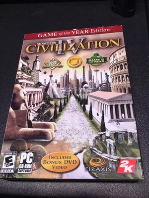 Sid Meier’s Civilization IV 2005 PC CD-ROM Video Game CIB Booklet And Chart - Image 1 of 4