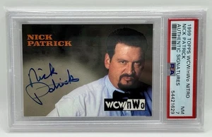 1999 Topps WCW nWo Embossed Signatures Nick Patrick Auto Autograph PSA 7 1998 - Picture 1 of 2