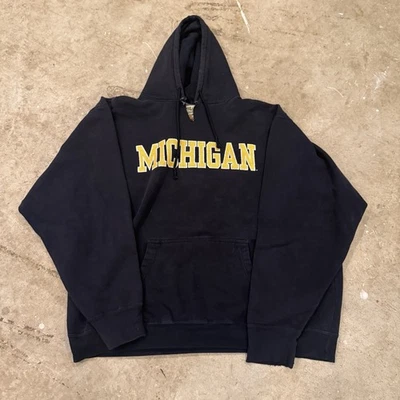 Vintage Steve and Barry’s Michigan Wolverines Hoodie Mens XL Sweatshirt Heavy - Image 1 of 4