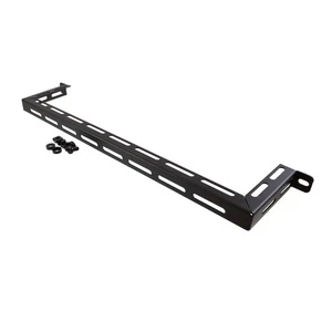 NavePoint 19" Horizontal Mount Lacing Bar 4 Inch Depth, 5-Pack, Steel Cable - Picture 1 of 4