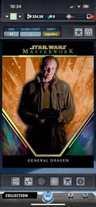Star Wars Card Trader - Digital Legendary Masterwork General Draven 10cc - Imagen 1 de 2