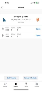Two (2) Tickets Mets vs Dodgers 5/23 Citi Field - Picture 1 of 1
