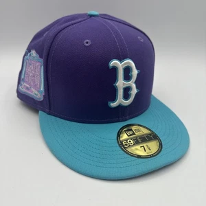 Boston Red Sox Mütze nicht verstellbar 7 3/8 All Star Game 99 New Era Hat 2 Tone lila türkis - Bild 1 von 16