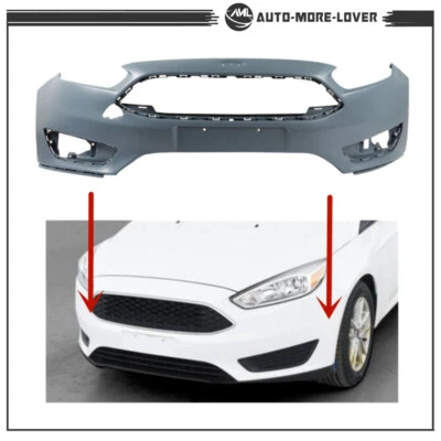 For Ford Focus 2015 2016 2017 2018 S/SE/SEL Primed Front Bumper Cover - Image 1 of 4