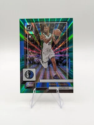 Reggie Bullock 2022-23 Panini Donruss Green Laser Holo #183 Mavericks - Image 1 of 2
