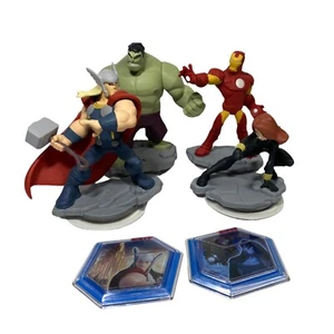 Disney Infinity 2.0 Avengers 6 Stück Thor Iron Man Widow Hulk Power Discs - Bild 1 von 10