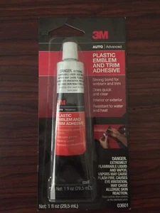 3M PLASTIC EMBLEM AND TRIM ADHESIVE - Picture 1 of 2