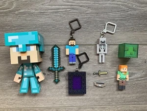Minecraft Toy LOT of Figures, Accessories, And Bag Clips - Picture 1 of 23
