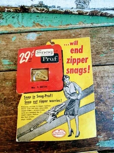 Vintage Snag Proof Zipper repair kit NOS - Picture 1 of 6