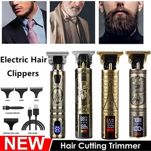 Pro Men Beard Trimmer Hair Clippers Electric Hair Cutting Barber Shaving Machine - Picture 1 of 19
