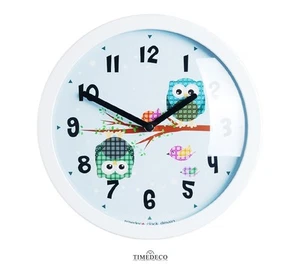 Modern Art Design Round Wall Clock Unique Retro Home Decor Interior - ROwl4 - Picture 1 of 3