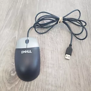 Dell Original USB 2-Button Optical Mouse M-UVDEL1 Black and Silver - Picture 1 of 2