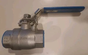 1" Stainless Steel Ball Valve, NPT 1000 # FNW100AG,  Full Flow - New, Locks - Bild 1 von 4