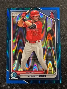 Bowman Chrome Prospects 2024 #BCP-98 Alberto Ríos Blue RayWave/150 Angels - Imagen 1 de 1