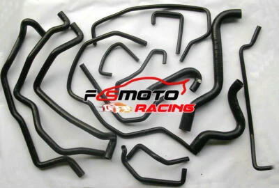 FSMOTO Nero Silicone Radiatore Tubo Per 88-91 Renault 5/R5 GT Fase 2 1.4L Turbo 15PCS