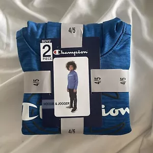 New Boy’s Champion 2 pc Hoodie and Jogger set sweatsuit size 4/5 - Picture 1 of 4