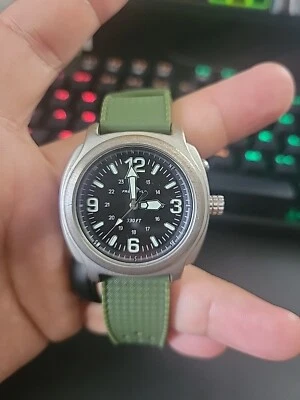 Vintage FREESTYLE Men’s Quartz Watch Steel Case Black Dial  Dive Bezel - image 1 of 4