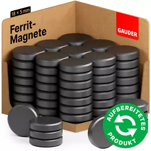 GAUDER Haftmagnete Ferrit-Magnete Keramik-Magnet Scheiben Magnettafel Pinnwand - Bild 1 von 10