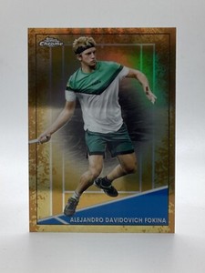 TOPPS TENNIS CHROME 2021 ALEJANDRO DAVIDOVICH FOKINA PARALLEL CLAY COURT