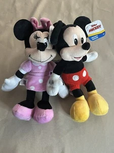 Disney Junior Minnie & Mickey Mouse Clubhouse Doll Plush Stuffed Animal Set - Picture 1 of 5