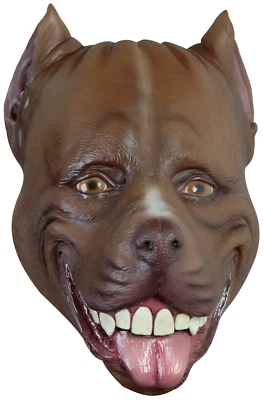 Ghoulish Productions Pitbull Latex Face Mask Horror Halloween Cosplay - Image 1 of 4