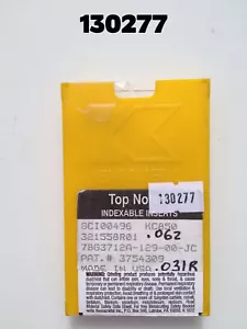SCI 00-496 KC850 Neu Komplettpaket mit 10 Kennametal Wolframhartmetall-Einsätzen - Bild 1 von 2