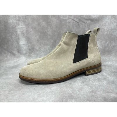 Clarks Mujeres Cuero Memi Top Botines Arena Gamuza Informales Botas Sin Cordones Talla 10 M Foto 1 de 4