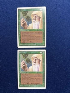 MTG **Artist Signed**  Unlimited, xTWO Ley Druid, Sandra Everingham, 1993 - Picture 1 of 2
