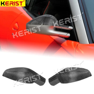 Cubierta de espejo retrovisor lateral de fibra de carbono para Ferrari 599 GTB GTO 2006 2010 Foto 1 de 4