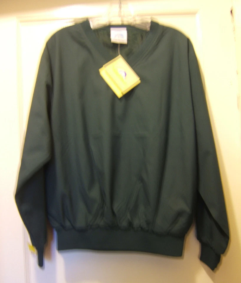 NUEVO CON ETIQUETAS Fahrenheit Hombres Talla S Verde Pullover Chaqueta Microfibra Impermeable Peso Ligero Foto 1 de 1