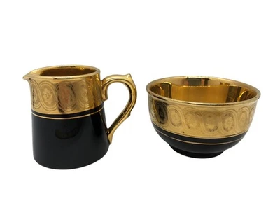 Sugar Bowl y crema Sevres Davenport Gibson & Sons Latte Foto 1 de 4
