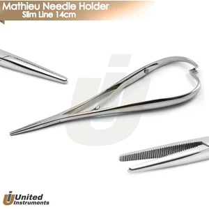 Orthodontic Mathieu Slim Line Needle Holder 14cm Dental Surgical Lab Forceps NEW - Picture 1 of 2