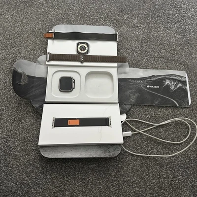 Apple Watch Ultra GPS Cellular 49mm Titanium Case with Straps 1st Generation - Image 1 of 4