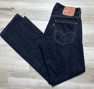 Levis 514 Straight Fit Jeans Mens 32x32 Black Denim Stretch Western Rodeo Cowboy - Picture 1 of 17