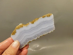 Blue Lace Agate Stone Slab Lapidary Cabbing Rough Rock #O3 - Picture 1 of 7