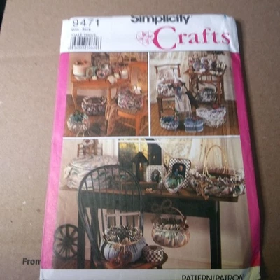 S57- Simplicity 9471 Frames, Covered Baskets & Boxes Craft Pattern UNCUT FF - Image 1 of 4