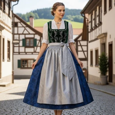 Women’s Bavarian Dirndl Dress – 3-Piece Oktoberfest Outfit - Image 1 of 4